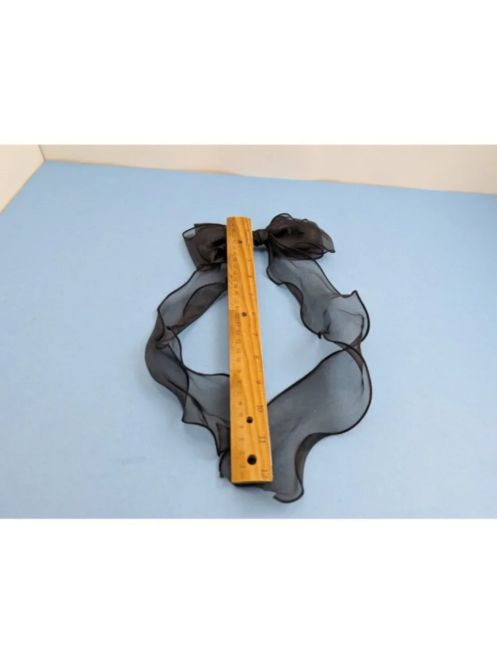 Free People Black Lace Hair Bow Tie